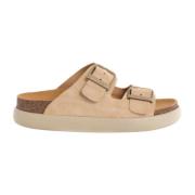 Scholl Beige Sandaler för Sommaren Beige, Dam