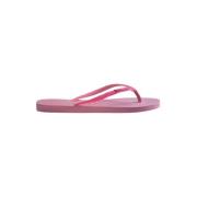 Havaianas Rosa Glitter Strand Flip Flops Pink, Dam