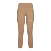 Palm Angels Tränings Track Leggings Brown, Dam