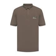 Emporio Armani EA7 Polo med logotyp Gray, Herr