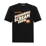 Dsquared2 T-shirt med logotyp Black, Herr