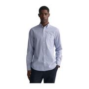 Gant Banker Stripe Skjorta Blue, Herr