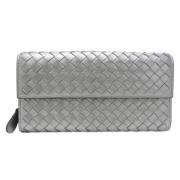 Bottega Veneta Vintage Pre-owned Laeder plnbcker Gray, Dam