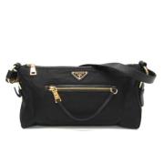 Prada Vintage Pre-owned Laeder axelremsvskor Black, Dam