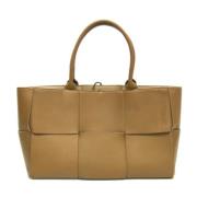 Bottega Veneta Vintage Pre-owned Laeder handvskor Beige, Dam