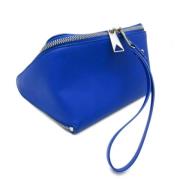 Bottega Veneta Vintage Pre-owned Laeder kuvertvskor Blue, Dam