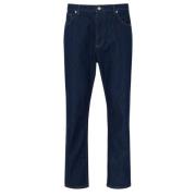 Maison Kitsuné Blå Denim Straight Jeans Blue, Herr