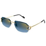 Cartier Stiliga Solglasögon Yellow, Unisex