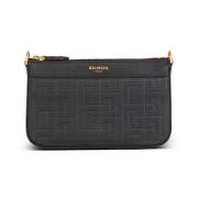 Balmain Noir Zip Mini Bag Black, Dam