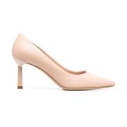 Salvatore Ferragamo Petalo Läder Pumps Klack 7 cm Pink, Dam