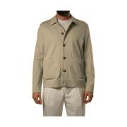 Circolo 1901 Sand Overshirt med Fickor och Knappar Beige, Herr