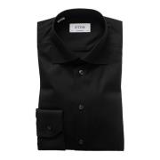 Eton Tidlös Signatur Twill Skjorta Svart Black, Herr