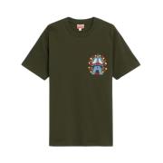 Kenzo Eiffeltorn Broderad T-shirt Green, Herr