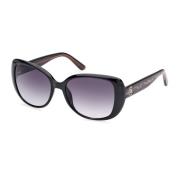 Guess Gradient Smoke Solglasögon Guldram Black, Dam