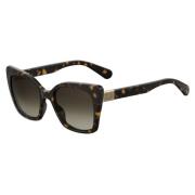 Love Moschino Stiliga solglasögon med brun gradientlins Brown, Dam