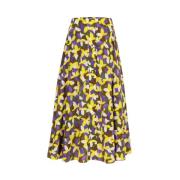 Carolina Herrera Silkeskjol med Jasmine Print Multicolor, Dam