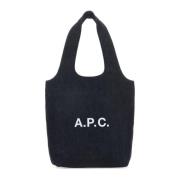 A.p.c. Ninon Denim Shoppingväska Blue, Dam