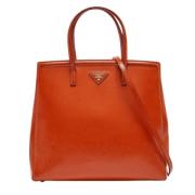 Prada Vintage Pre-owned Laeder totevskor Orange, Dam