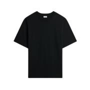 Dries Van Noten Svart Bomull T-shirt med Crew Neck Black, Herr