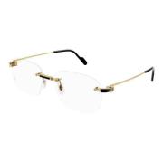 Cartier Guld Transparent Ct0343O Solglasögon Yellow, Unisex