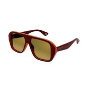 Gucci Röd Guld Solglasögon Gg1615S 003 Red, Herr