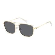 Polaroid Gold Grey Sunglasses Yellow, Herr