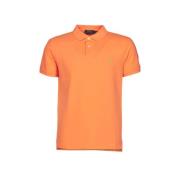 Ralph Lauren Bomull Polo Tröja Orange, Herr