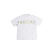 Balenciaga Vintage Oversize Tee Shirt Unisex White, Herr