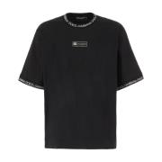 Dolce & Gabbana Casual Bomull T-shirt Black, Herr