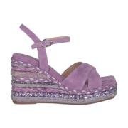 Alma EN Pena Rhinestone Kil Sandal Purple, Dam