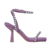 Alma EN Pena Sandal med Strassband Purple, Dam