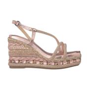 ALMA EN PENA Rhinestone Kil Sandal Remmar Pink, Dam