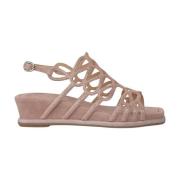 Alma EN Pena Glitter Platform Sandal Kilklack Pink, Dam