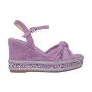 ALMA EN PENA Rhinestone Kilklackssandalett Purple, Dam