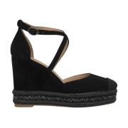 Alma EN Pena Rhinestone Kilklack Sandal Black, Dam