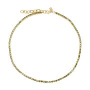 Crystal Haze Olivgrön Zirkonia Statement Halsband Green, Dam