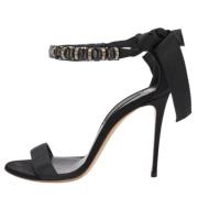 Casadei Pre-owned Pre-owned Satin sandaler Black, Dam