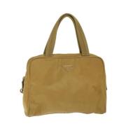 Prada Vintage Pre-owned Canvas prada-vskor Beige, Dam