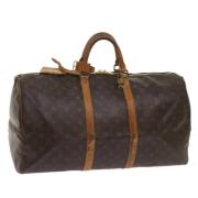 Louis Vuitton Vintage Pre-owned Canvas handvskor Brown, Dam