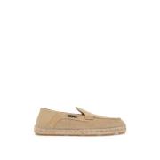 Versace Suede Moccasin-Style Espadrilles Beige, Herr