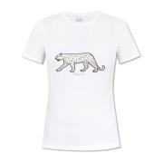 PS By Paul Smith T-shirt med tryck White, Dam