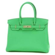 Hermès Vintage Pre-owned Laeder handvskor Green, Dam