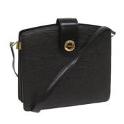 Louis Vuitton Vintage Pre-owned Laeder axelremsvskor Black, Dam