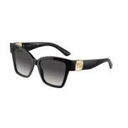 Dolce & Gabbana Svart Grå Solglasögon Dg4470 Black, Dam