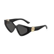 Dolce & Gabbana Svart Grå Solglasögon Dg4469 Modell Black, Unisex