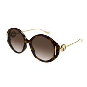 Gucci Stiliga Gg1202S Solglasögon Brown, Dam