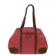 Prada Vintage Pre-owned Tyg totevskor Pink, Dam