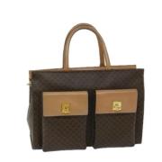 Celine Vintage Pre-owned Laeder handvskor Brown, Dam