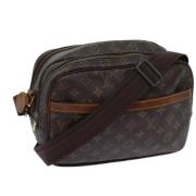 Louis Vuitton Vintage Pre-owned Canvas axelremsvskor Brown, Dam