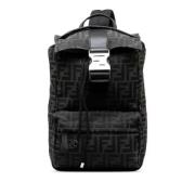 Fendi Vintage Pre-owned Canvas ryggsckar Black, Dam